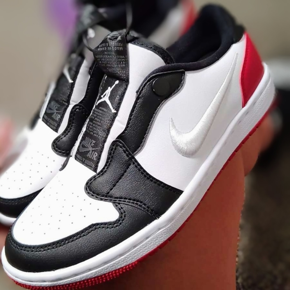 Nike Air Jordan Black, White, and Red Shoes